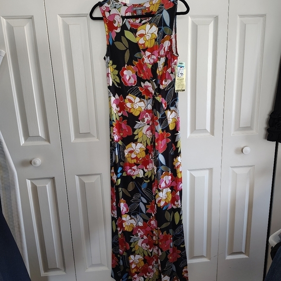 Kate & Mallory Dresses & Skirts - Kate & Mallory Printed Floral Sleeveless Knotted Gathered Maxi Dress M